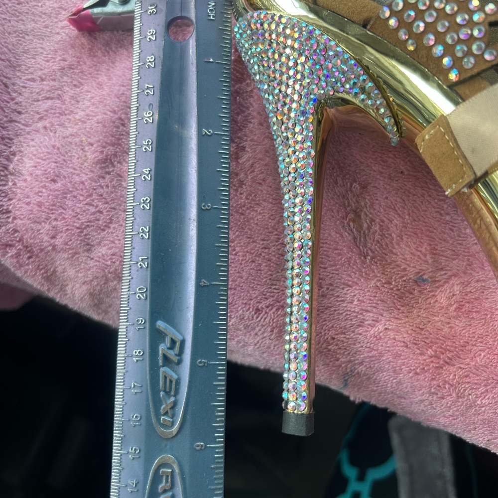 Pleaser Fantasia Rhinestone Platform Stiletto Boot - Picture 12 of 13